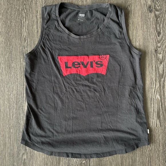 GUC SzM Levi's Women's Black Sleeveless Top - Picture 3 of 6